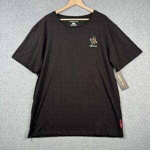 Members Only Shirt Mens 2XL Black Tiger Embroidered Graphic Logo Crewneck NEW